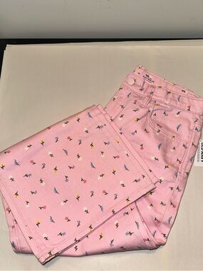 Girls Old Navy Floral Baggy WideLeg Pants